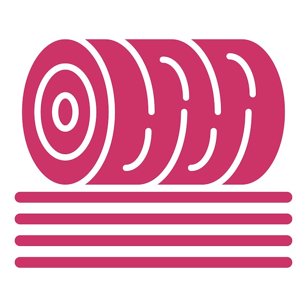 Diseño vectorial Estilo del icono de Hay Bale
