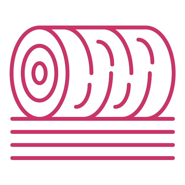Diseño vectorial Estilo del icono de Hay Bale