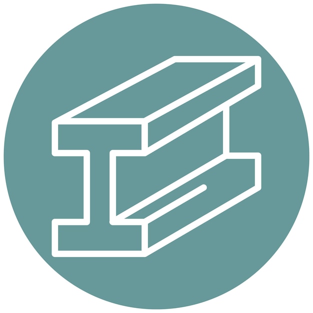 Diseño vectorial de estilo de icono de haz H