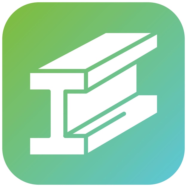 Diseño vectorial de estilo de icono de haz H