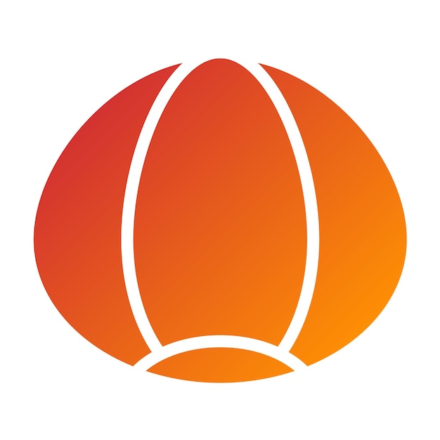 Diseño vectorial Estilo del icono de Hazelnut Harbor