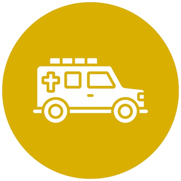 Diseño vectorial Estilo del icono de Hearse