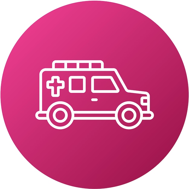 Diseño vectorial Estilo del icono de Hearse
