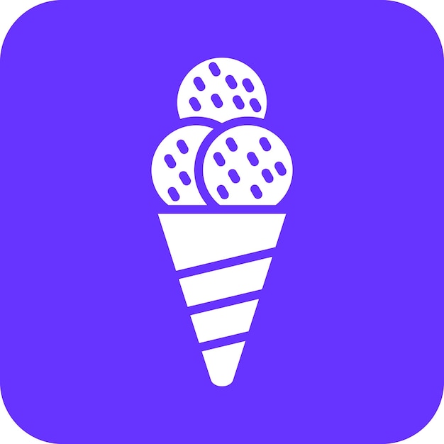 Diseño vectorial Estilo de icono de helado