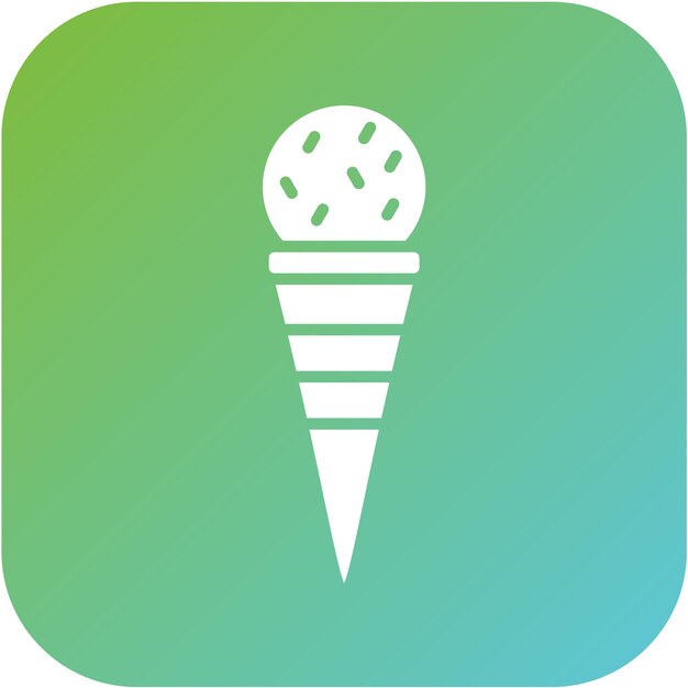 Diseño vectorial Estilo de icono de helado