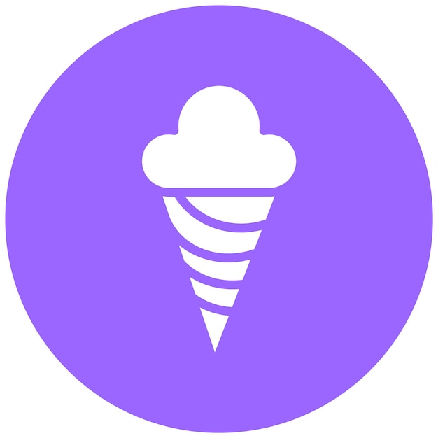Diseño vectorial del estilo del icono del helado