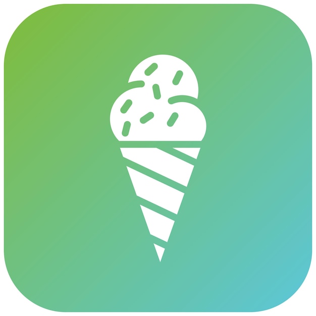 Diseño vectorial Estilo del icono del helado
