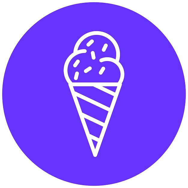 Diseño vectorial Estilo del icono del helado