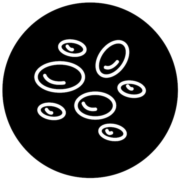 Diseño vectorial Estilo del icono del hematólogo