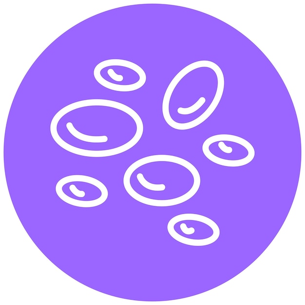 Diseño vectorial Estilo del icono del hematólogo