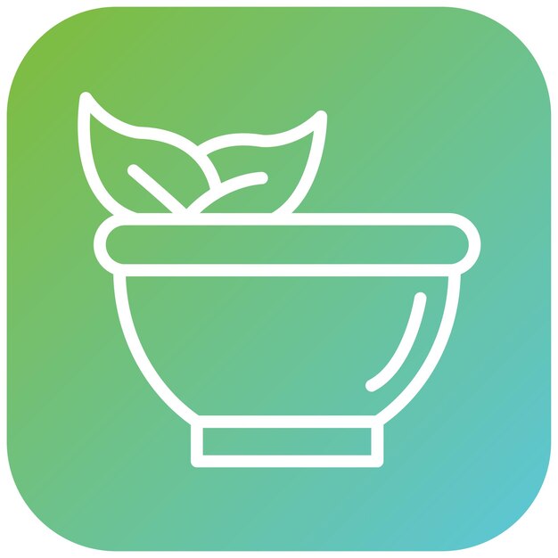 Diseño vectorial del estilo del icono de Herb Haven