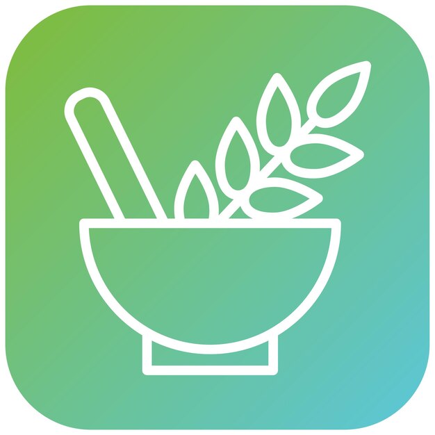Diseño vectorial del estilo del icono de Herb Haven