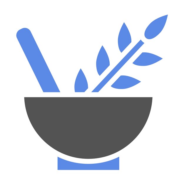 Diseño vectorial del estilo del icono de Herb Haven