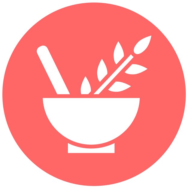 Diseño vectorial del estilo del icono de Herb Haven