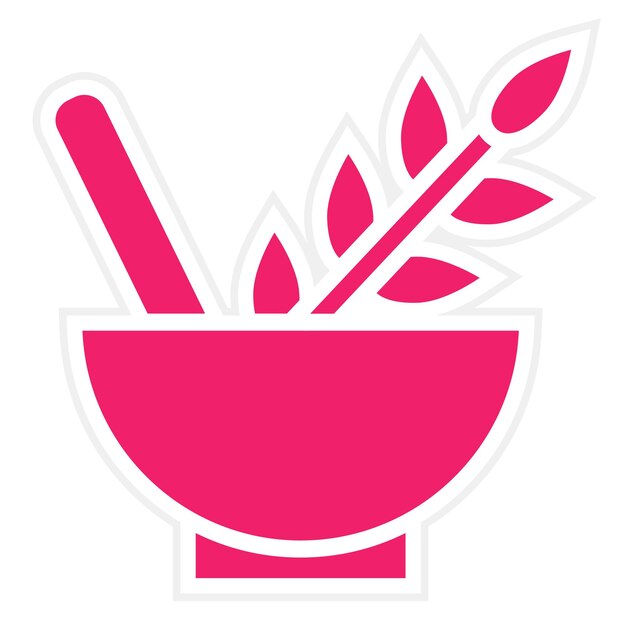 Diseño vectorial del estilo del icono de Herb Haven