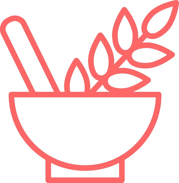 Diseño vectorial del estilo del icono de Herb Haven