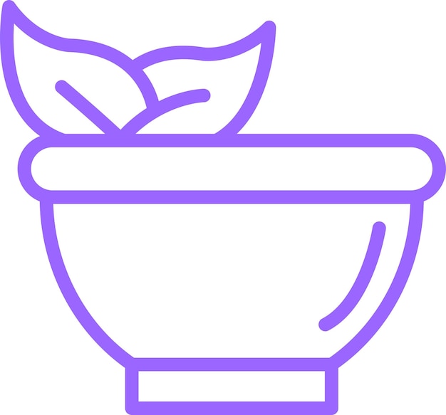 Diseño vectorial del estilo del icono de Herb Haven