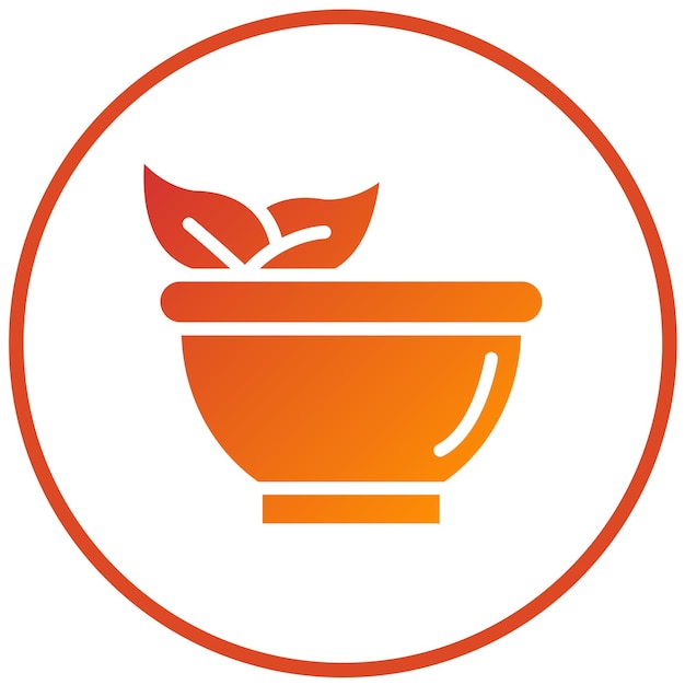 Diseño vectorial del estilo del icono de Herb Haven