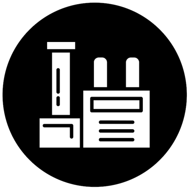 Diseño vectorial Estilo de icono de hidrometalurgia