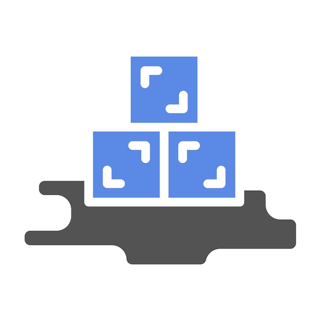 Diseño vectorial Estilo del icono de hielo