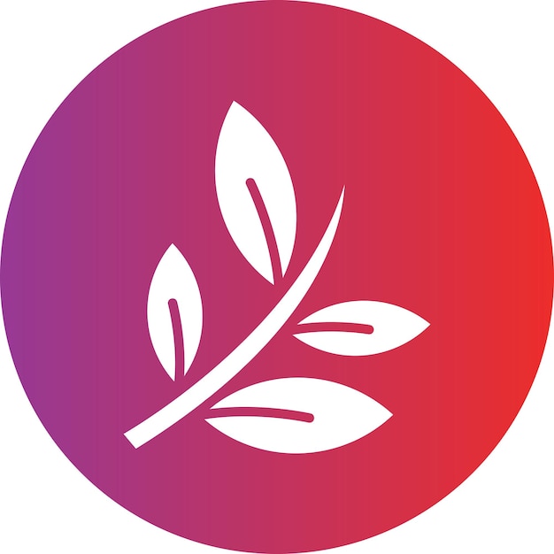 Diseño vectorial del estilo del icono de las hierbas