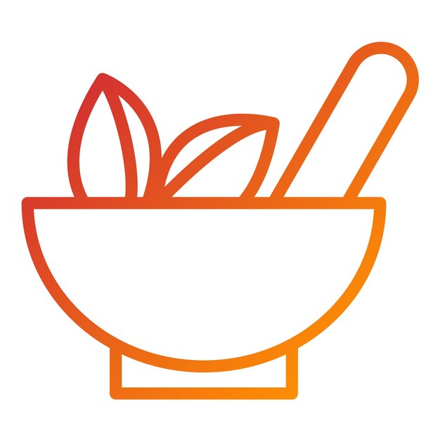 Diseño vectorial Estilo de icono de hierbas