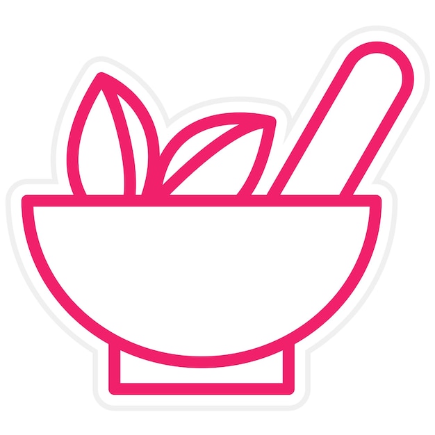 Diseño vectorial Estilo de icono de hierbas