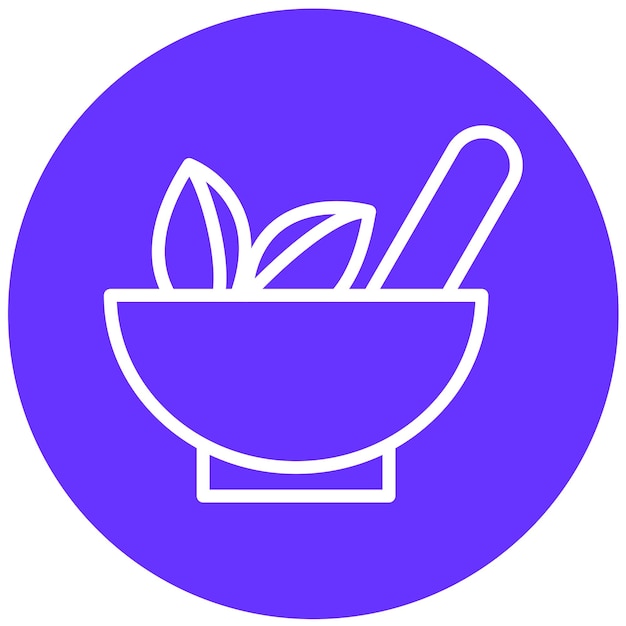 Diseño vectorial Estilo de icono de hierbas