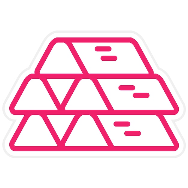 Diseño vectorial Estilo de icono de hierro de cerdo