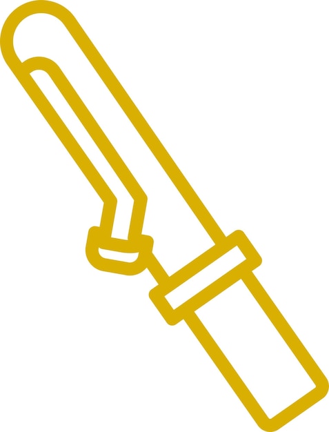 Diseño vectorial Estilo de icono de hierro rizado