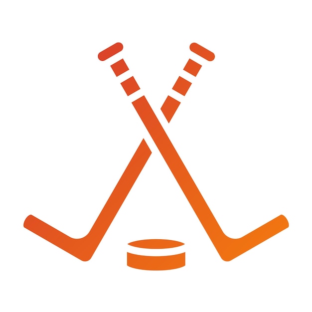 Vector diseño vectorial de estilo de icono de hockey sobre hielo