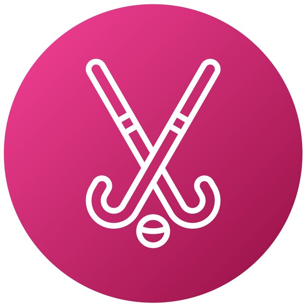 Diseño vectorial Estilo de icono de hockey