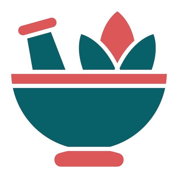 Diseño vectorial del estilo del icono de la hoja de hierba