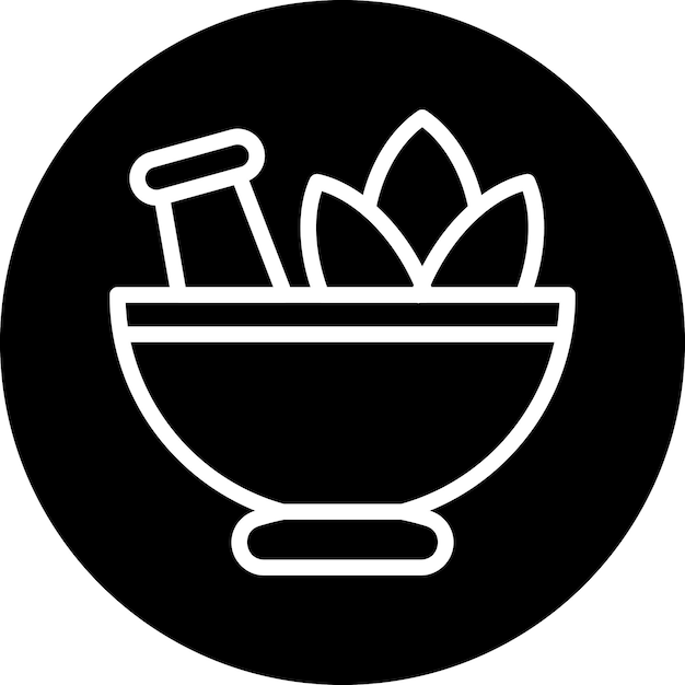 Diseño vectorial del estilo del icono de la hoja de hierba