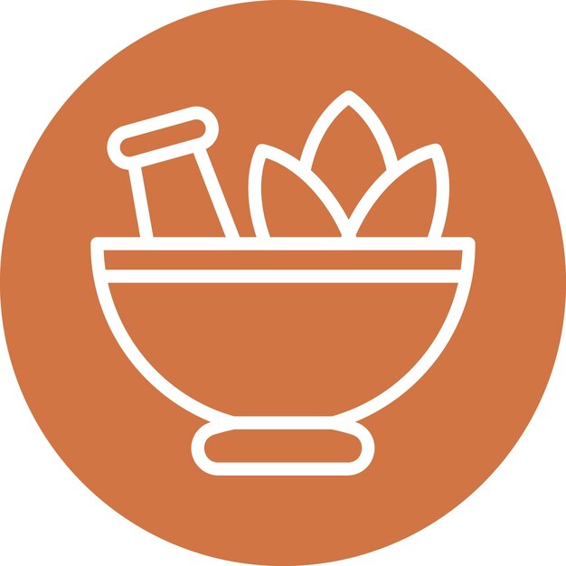 Diseño vectorial del estilo del icono de la hoja de hierba