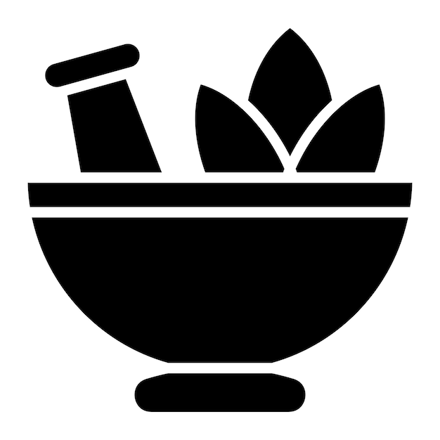 Diseño vectorial del estilo del icono de la hoja de hierba