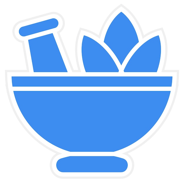 Diseño vectorial del estilo del icono de la hoja de hierba