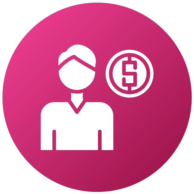 Diseño vectorial Estilo del icono del hombre corrupto