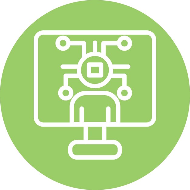 Diseño vectorial Estilo del icono del hombre digital