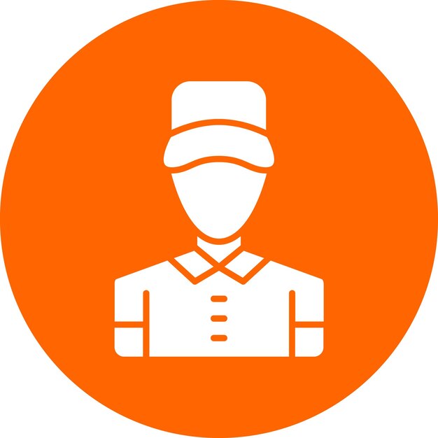 Diseño vectorial Estilo del icono del hombre de entrega