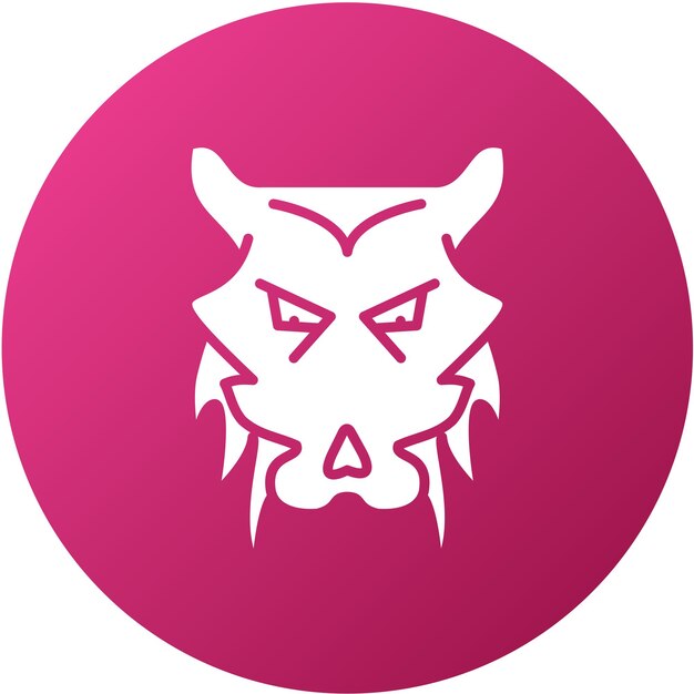 Diseño vectorial del estilo del icono de hombre lobo