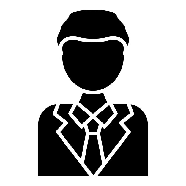 Diseño vectorial Estilo de icono de hombre de negocios