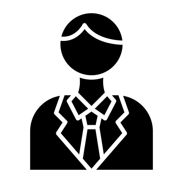 Diseño vectorial Estilo de icono de hombre de negocios