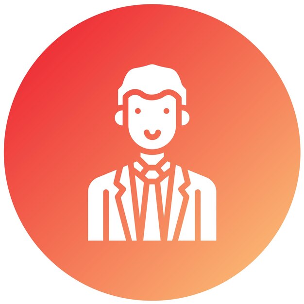 Diseño vectorial Estilo de icono de hombre de negocios