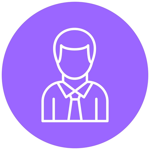 Diseño vectorial Estilo de icono de hombre de negocios