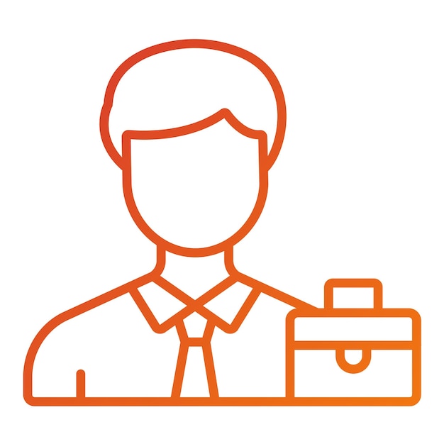 Diseño vectorial Estilo de icono de hombre de negocios