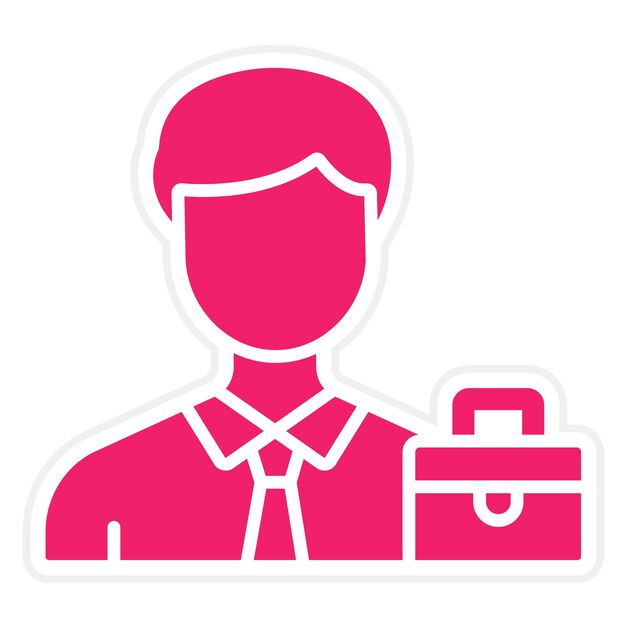 Diseño vectorial Estilo de icono de hombre de negocios