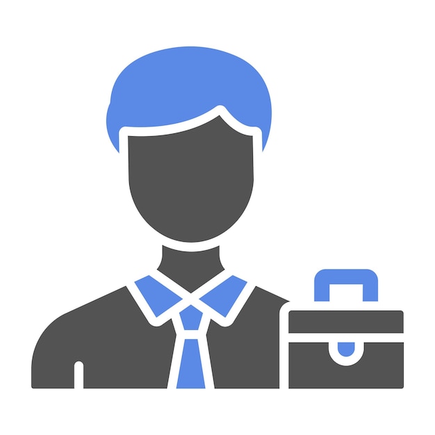 Diseño vectorial Estilo de icono de hombre de negocios