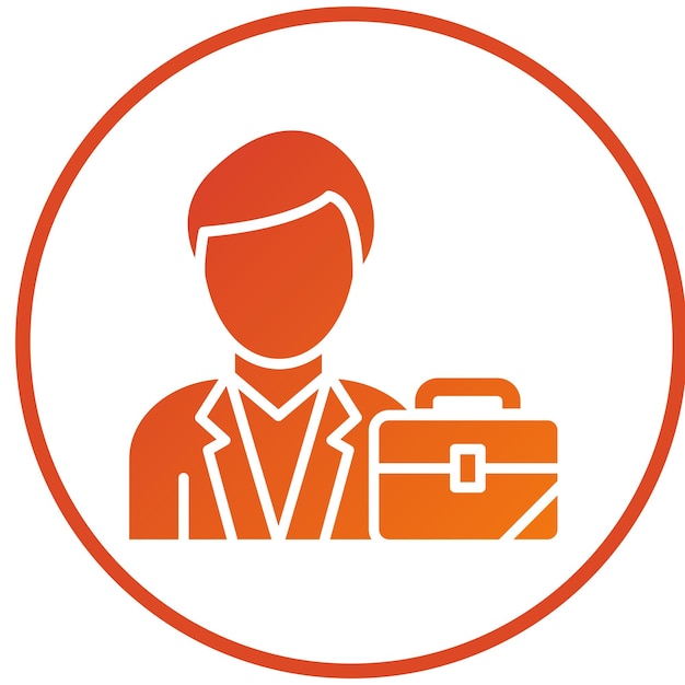 Diseño vectorial Estilo de icono de hombre de negocios