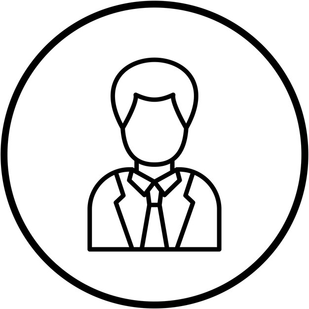 Diseño vectorial Estilo de icono de hombre de negocios